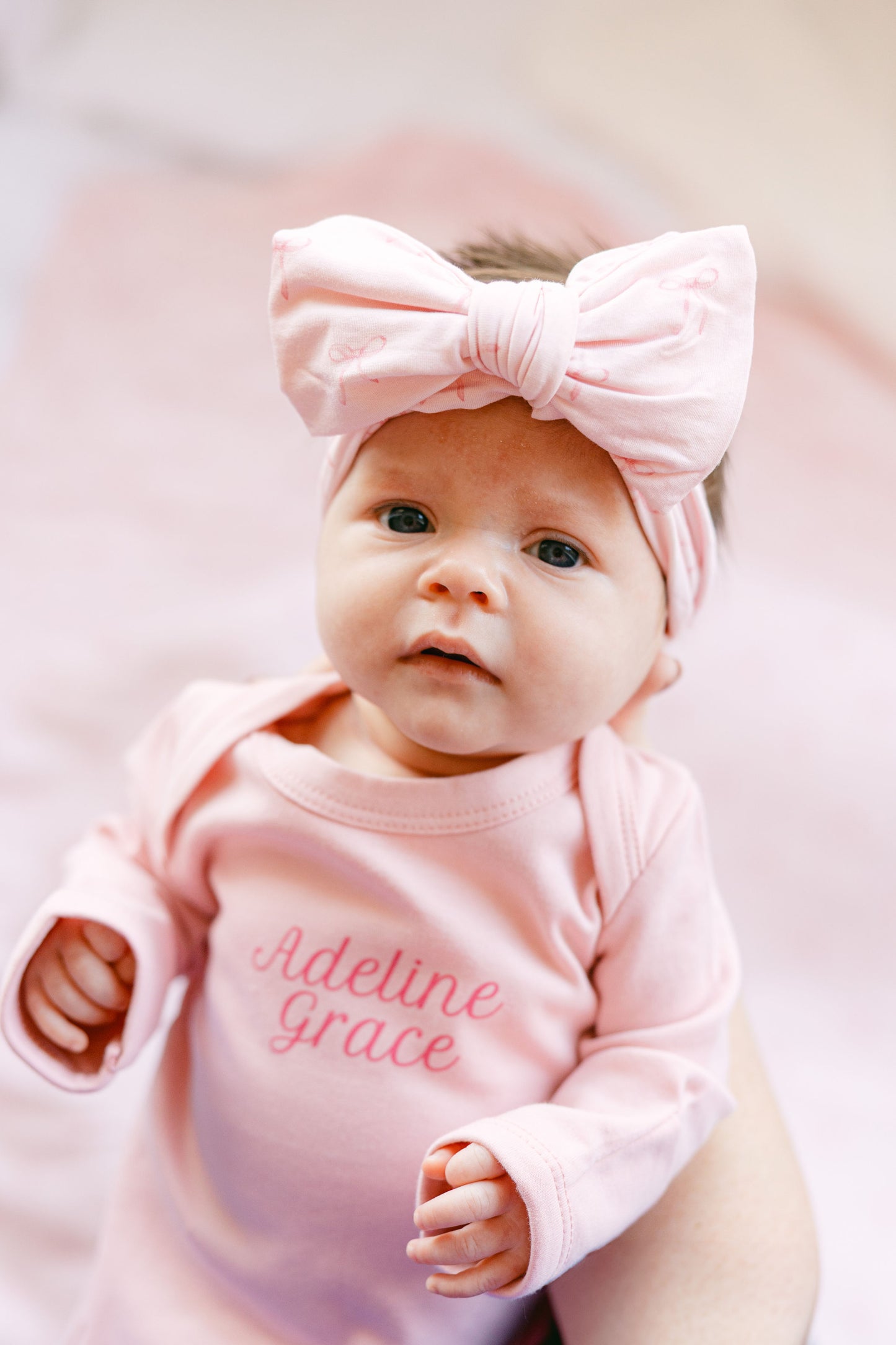 Personalized Organic Cotton Knotted Gown with Hat