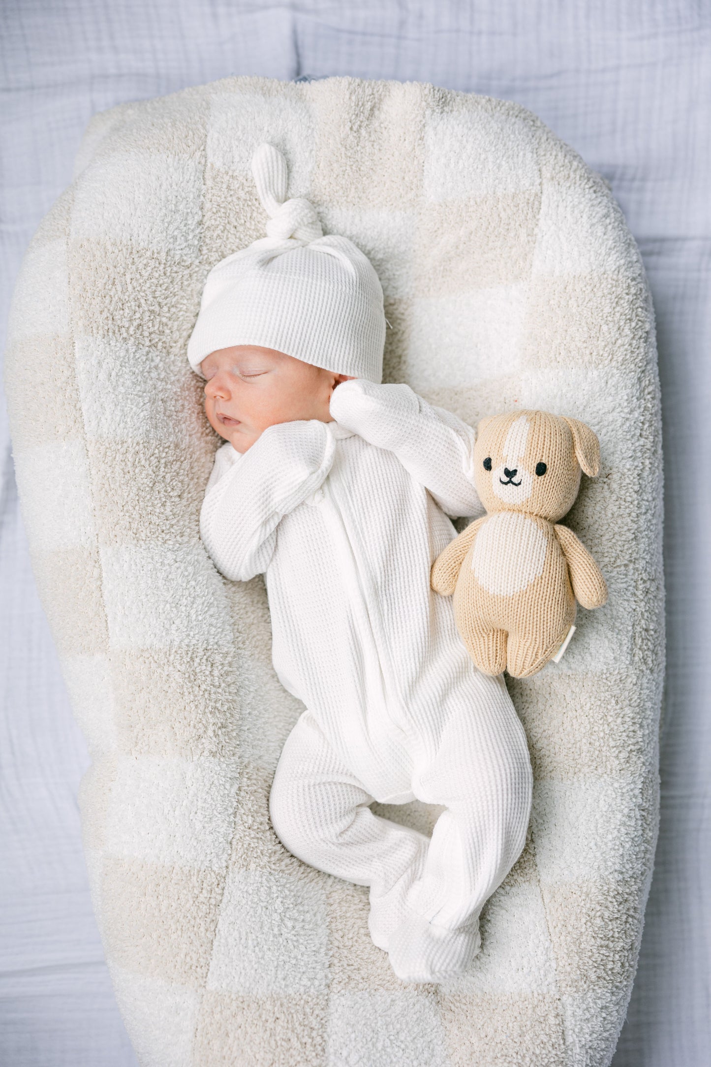 Organic Waffle Knit Footie