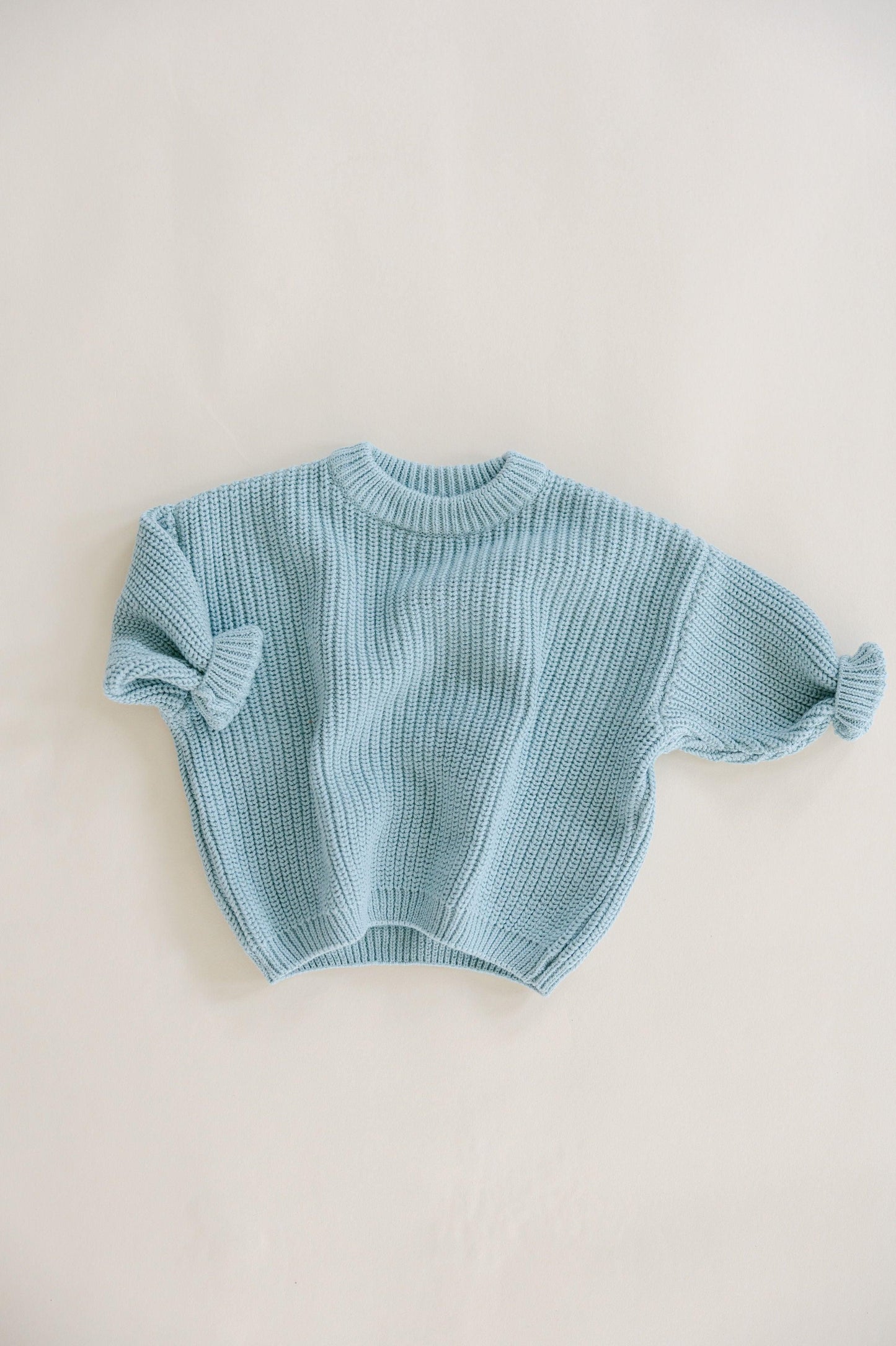 Chunky Knit Crewneck Sweater - BellaBerryDesigns