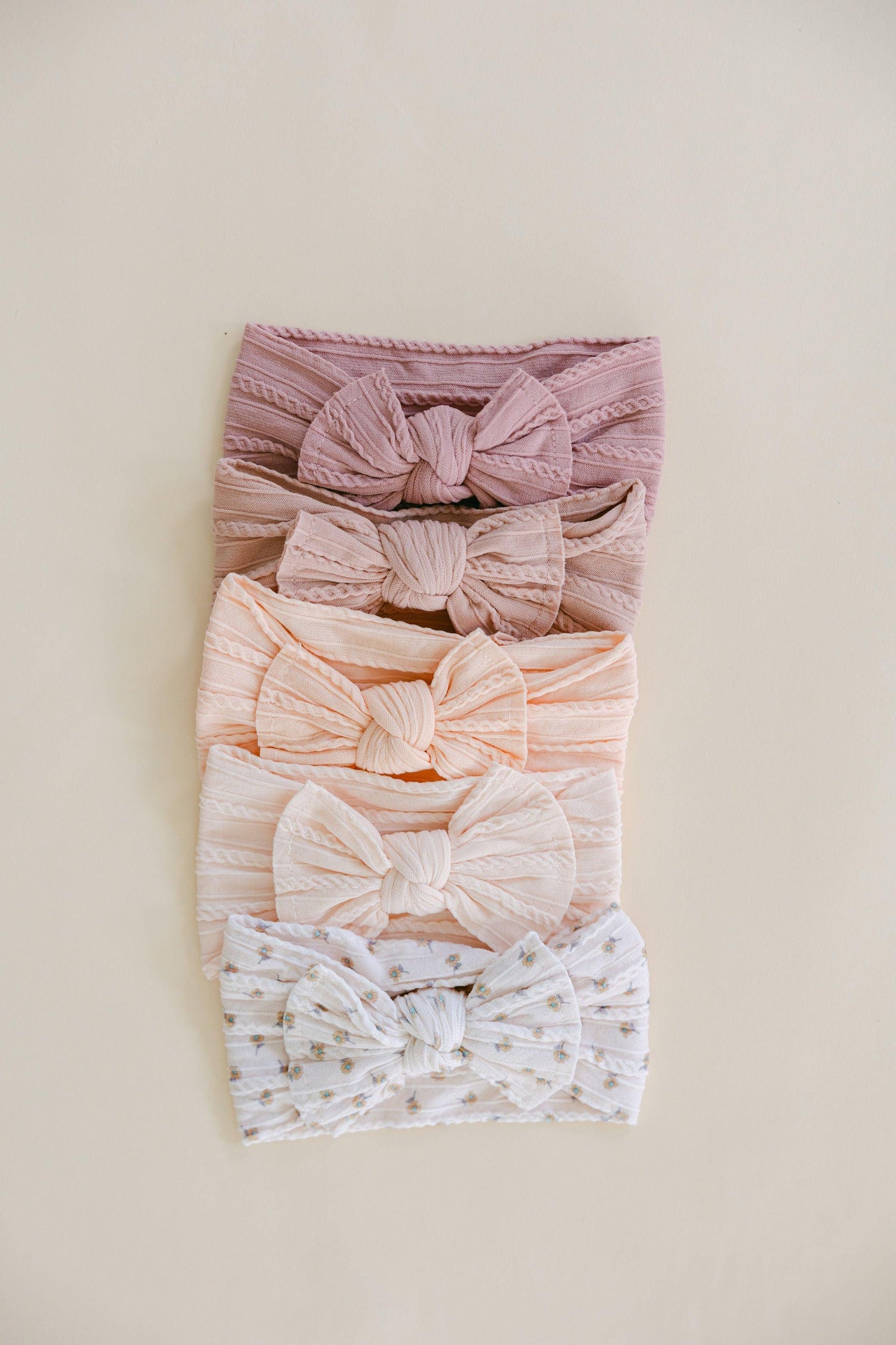 5 Piece Baby Girl Bow Headband Lot - BellaBerryDesigns