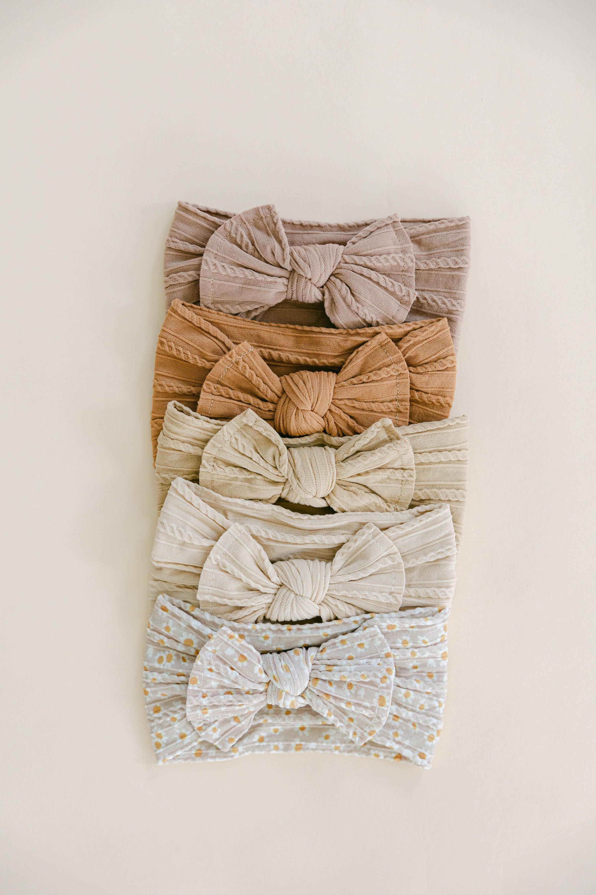 5-Piece Baby Girl Bow Headband Lot