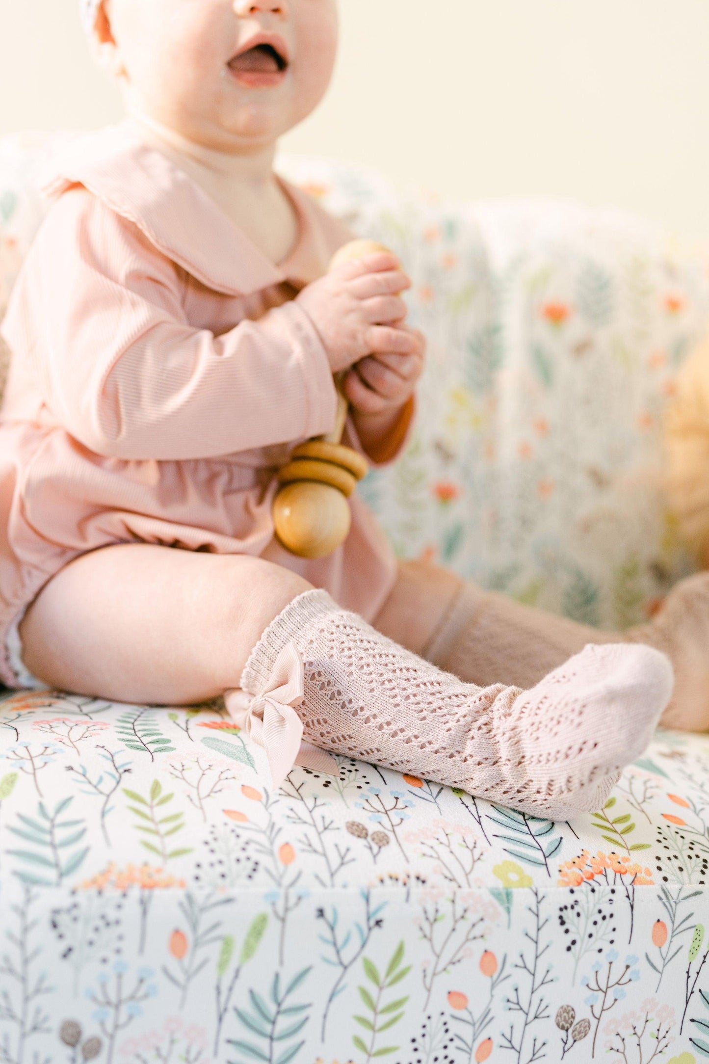 Knee High Socks with Bow - BellaBerryDesigns