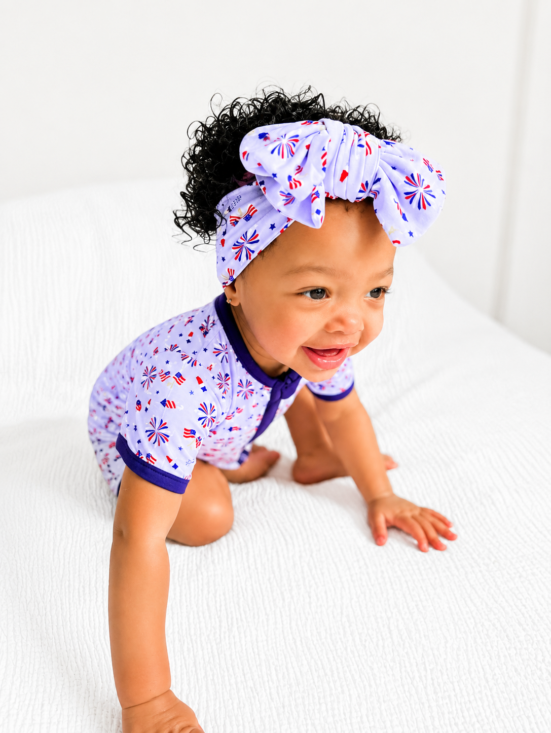 Tiny Firecracker Double Knot Bow