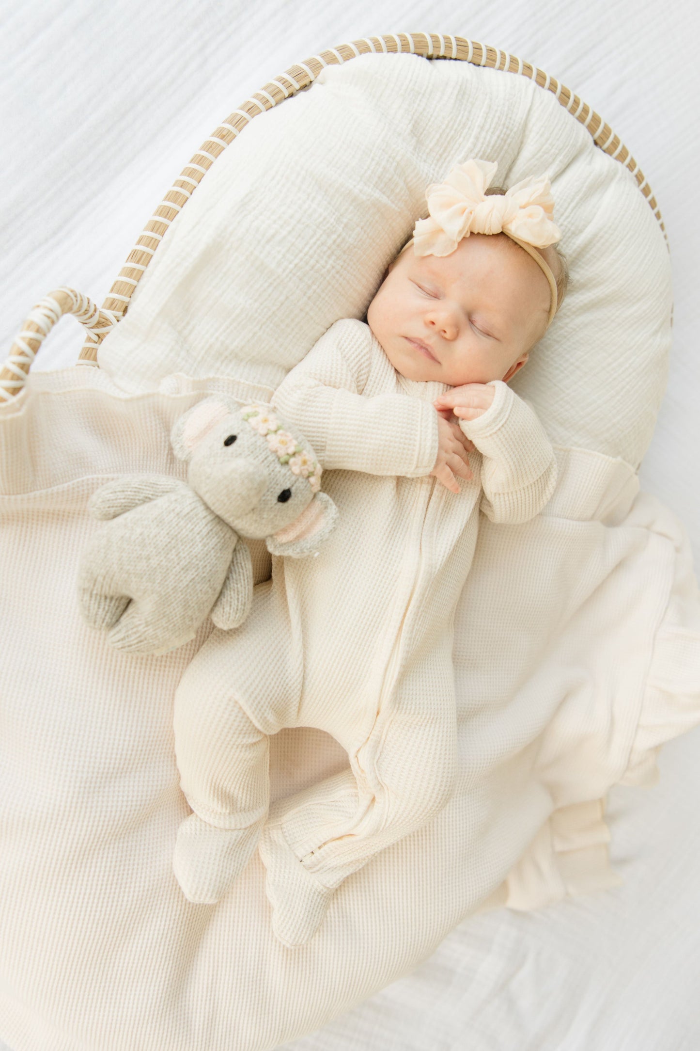 Organic Waffle Knit Footie