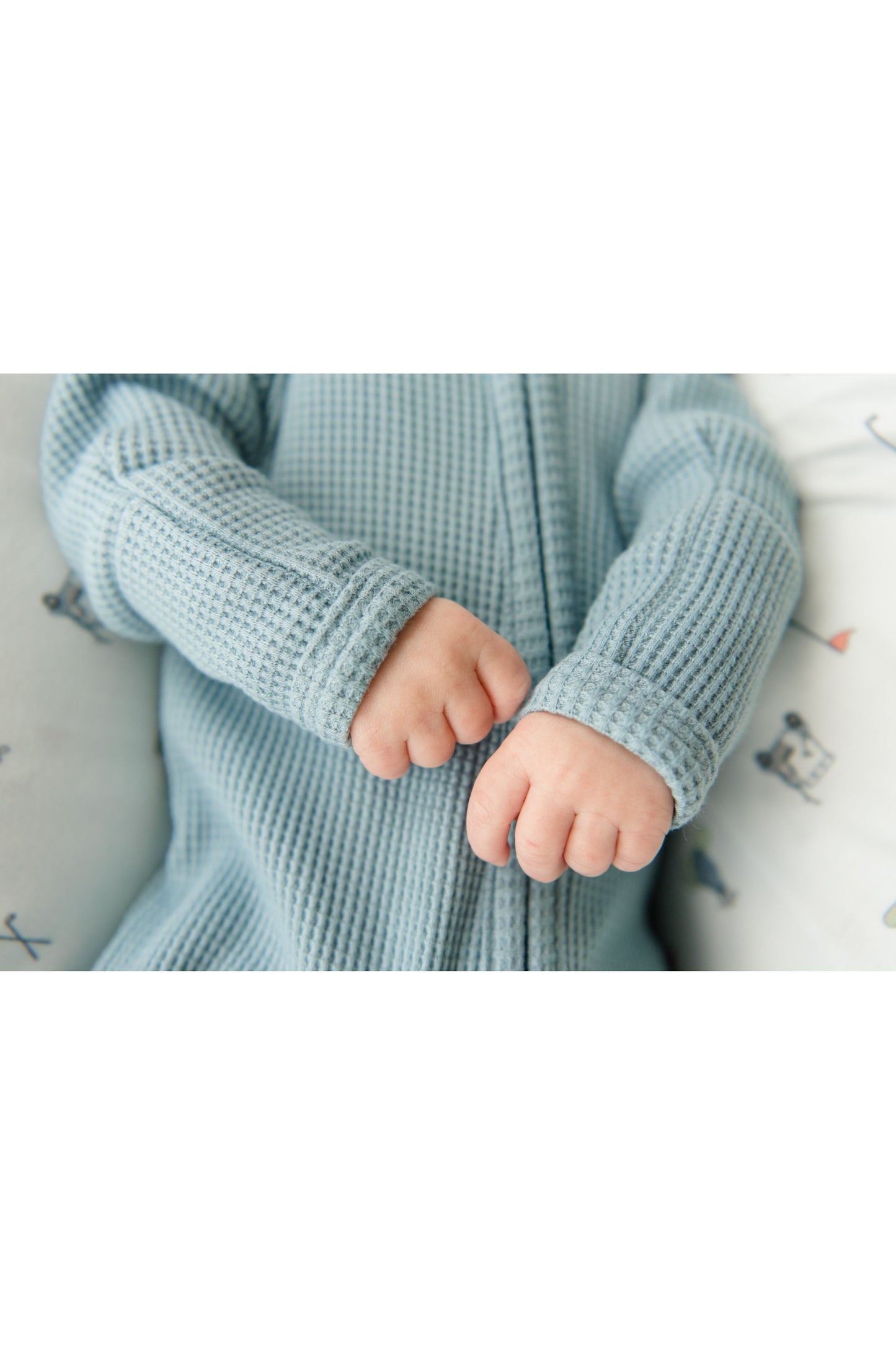 Organic Waffle Knit Footie