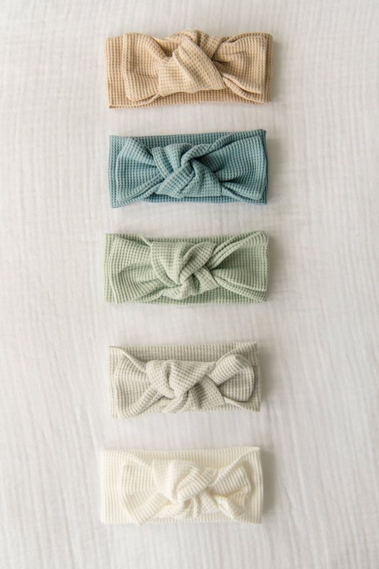 Organic Cotton Waffle Bow