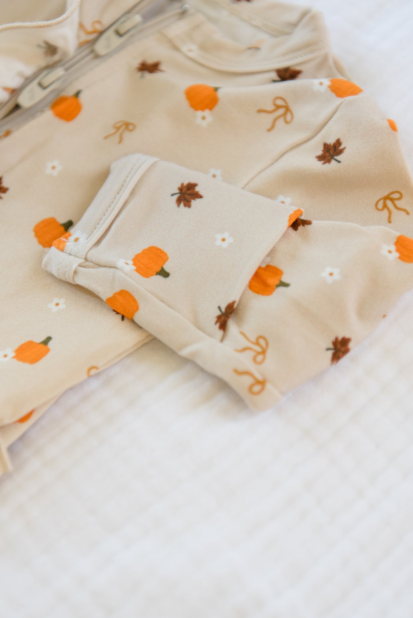 Fall-ing In Love Ruffled Footie