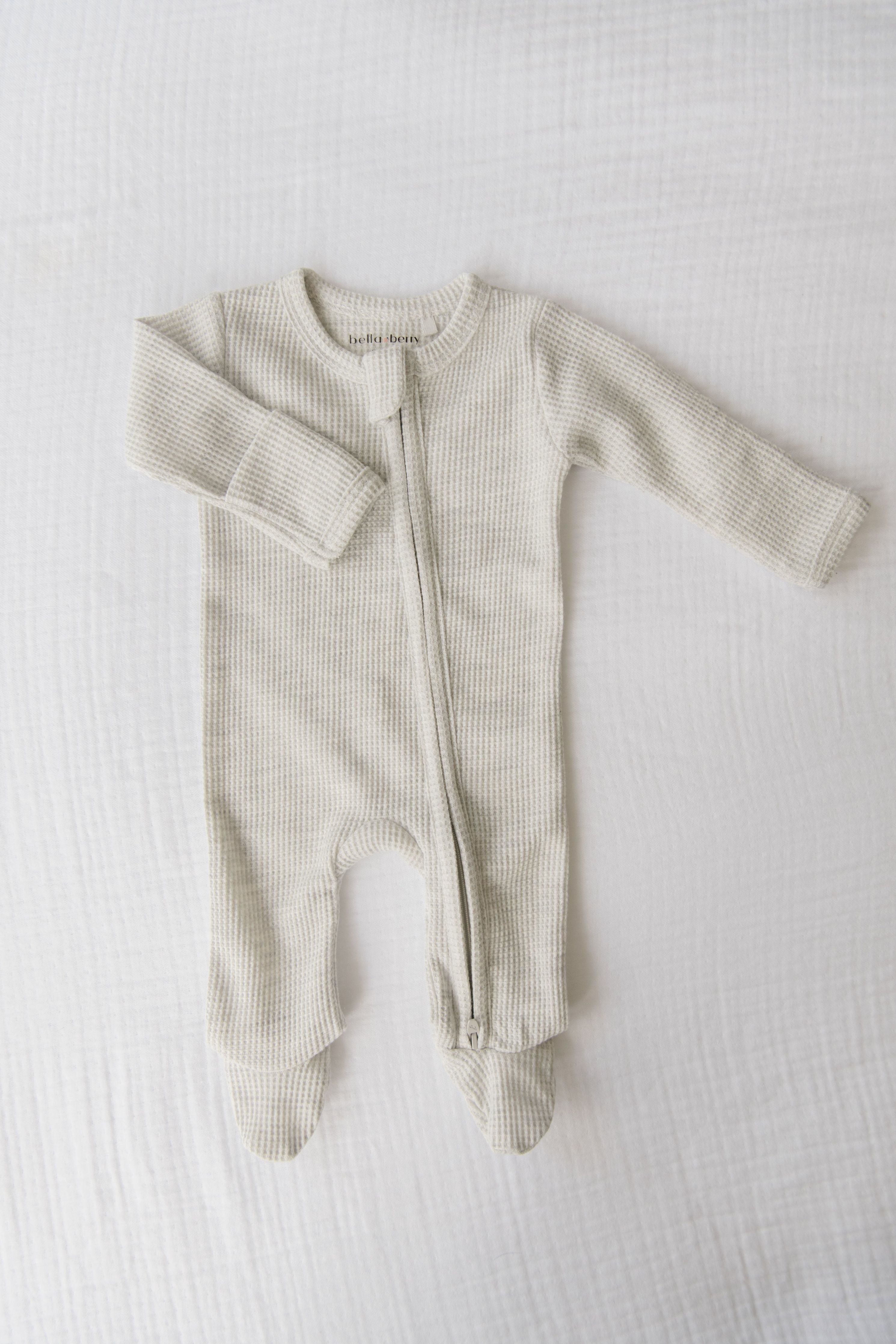 Organic Waffle Knit Footie