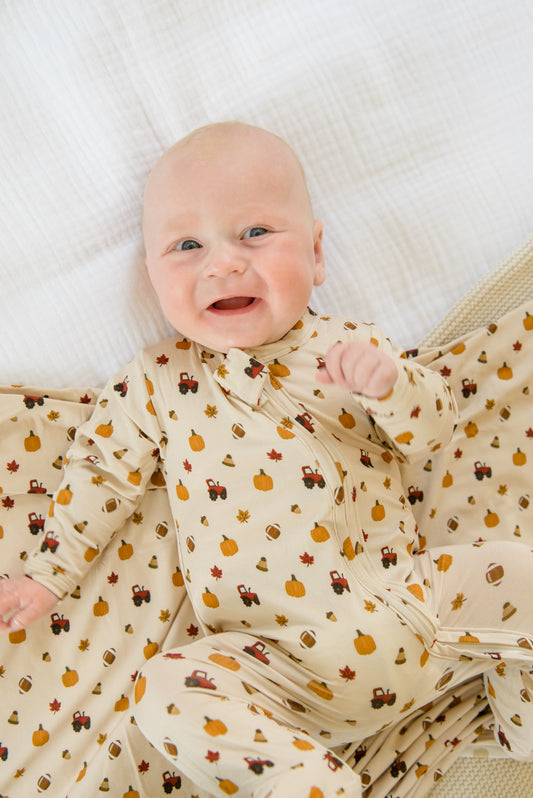 Fall-ing In Love Bamboo Footie