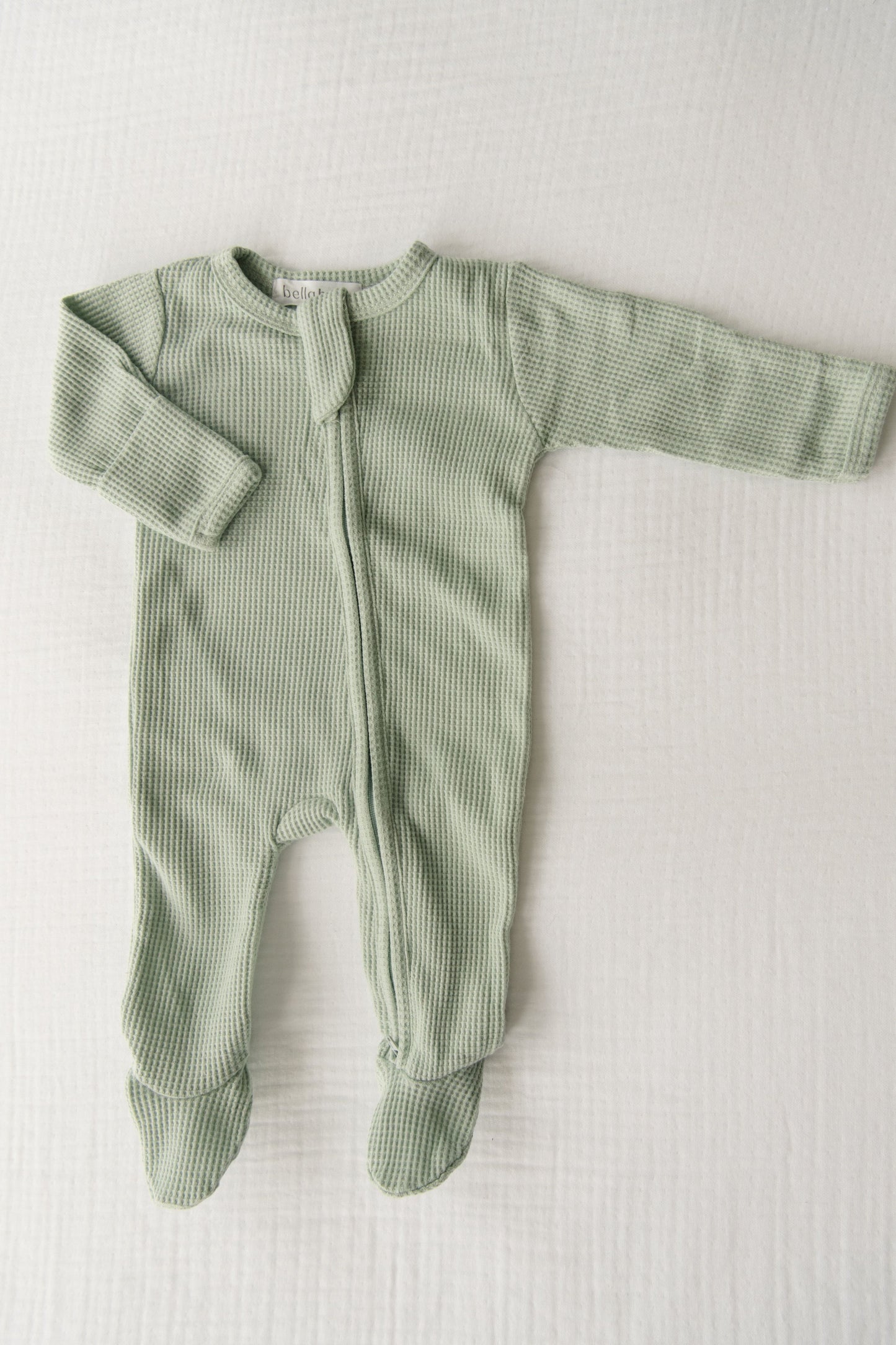 Organic Waffle Knit Footie