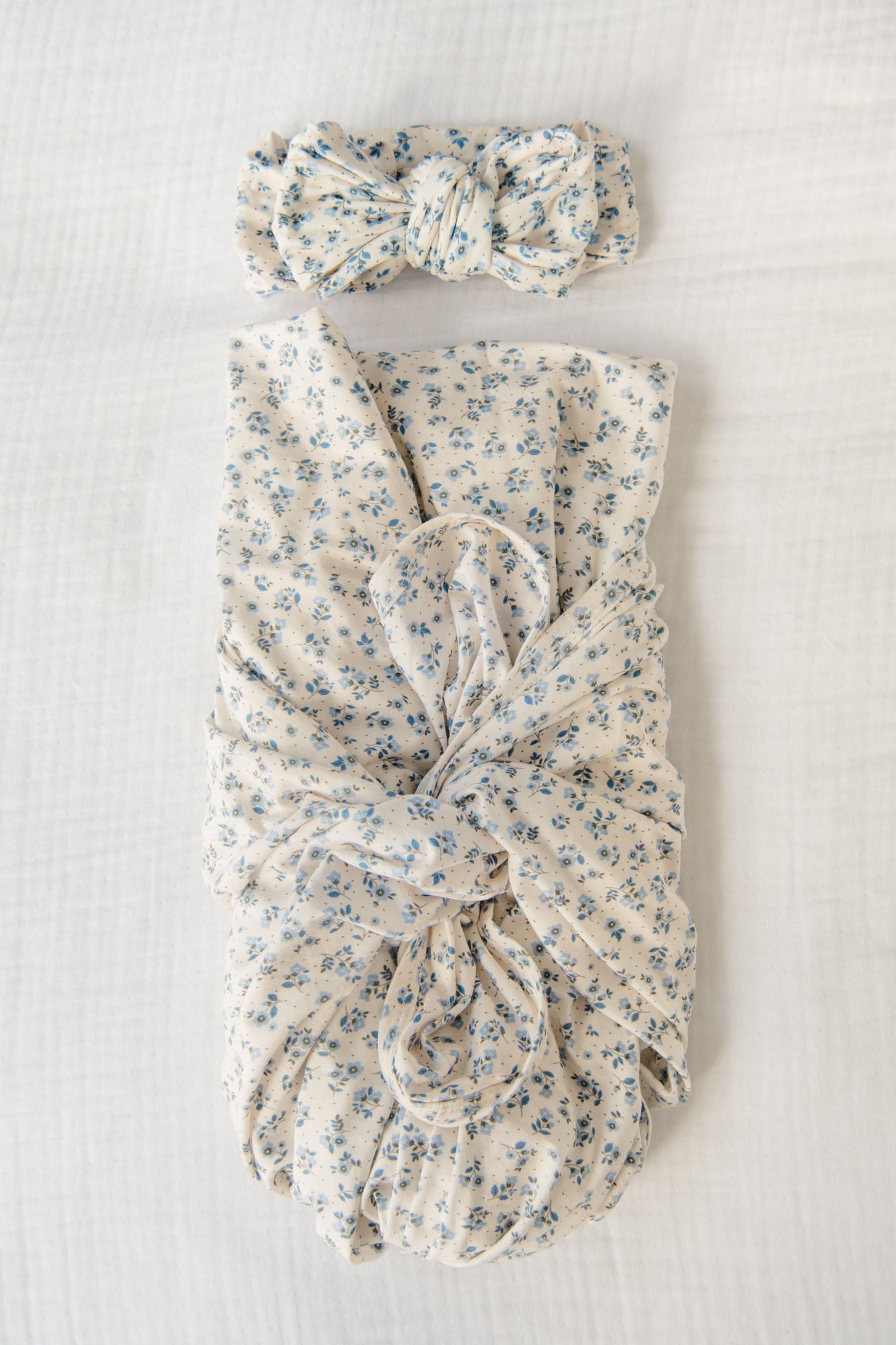 Blooming Blues Swaddle | Blanket