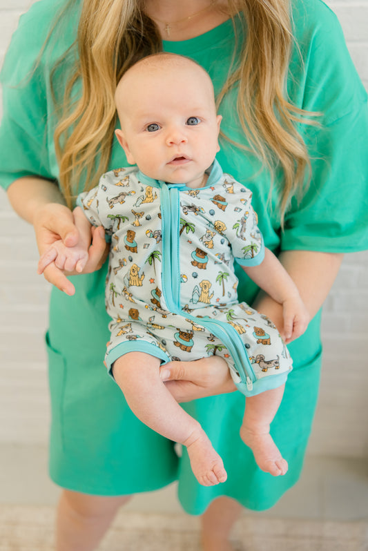 Puppy Paradise Bamboo Romper