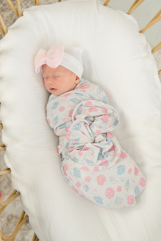 Shells Of Summer Swaddle | Blanket