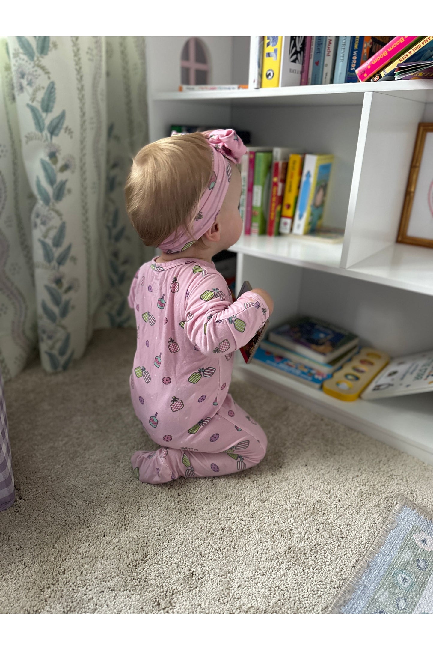 Paddle Pals Bamboo Footie- Pink