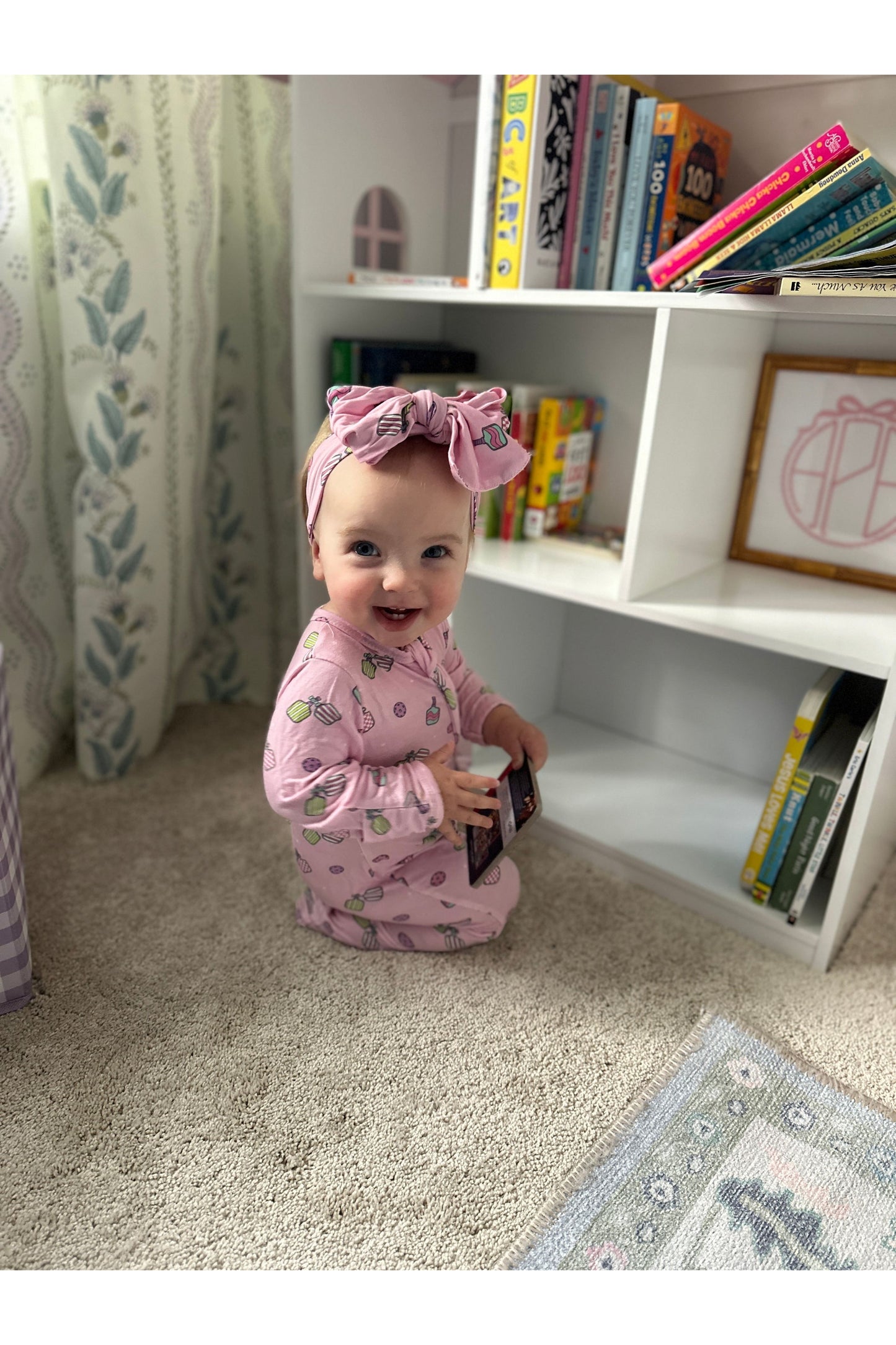 Paddle Pals Bamboo Footie- Pink