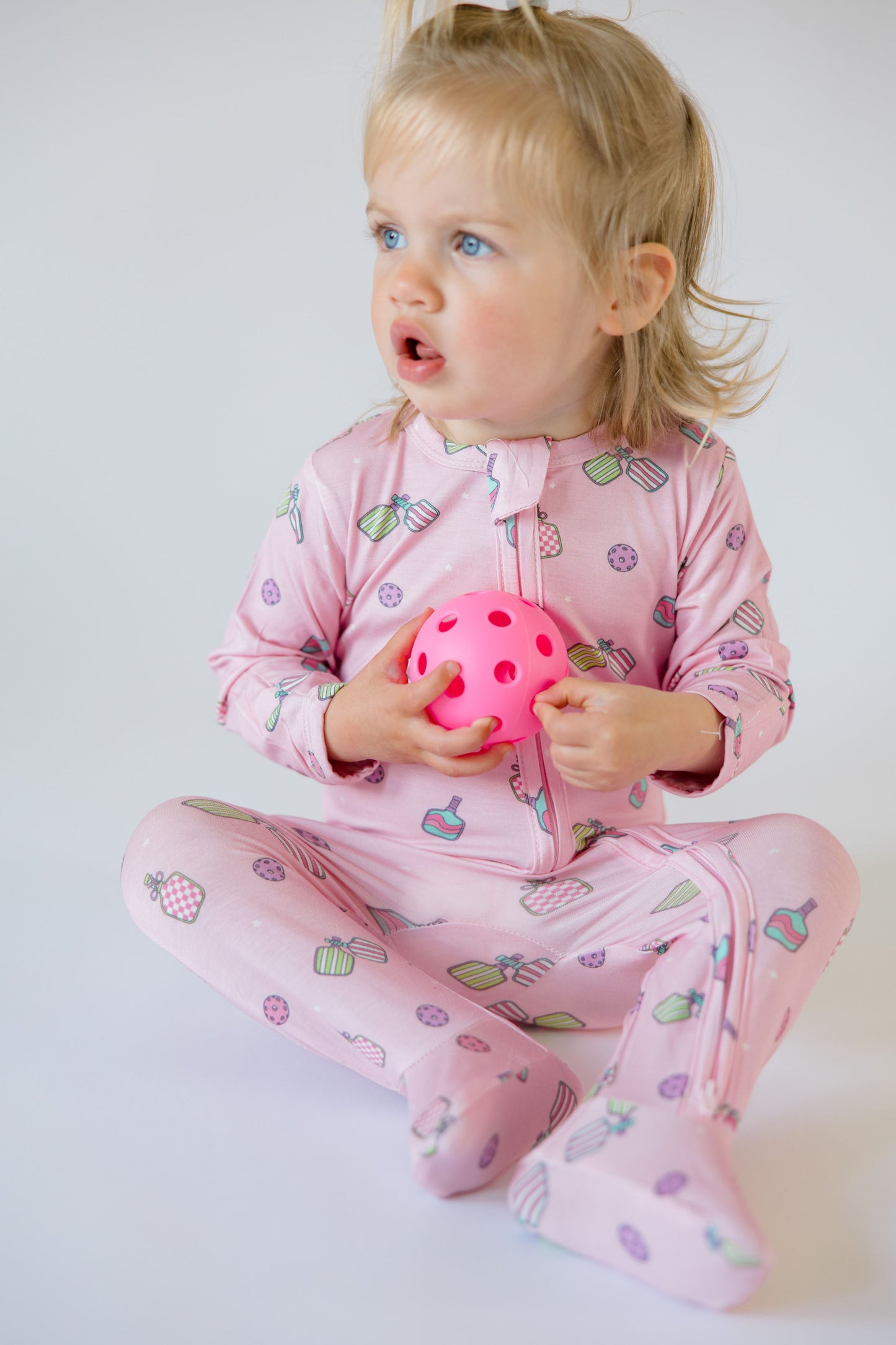 Paddle Pals Bamboo Footie- Pink