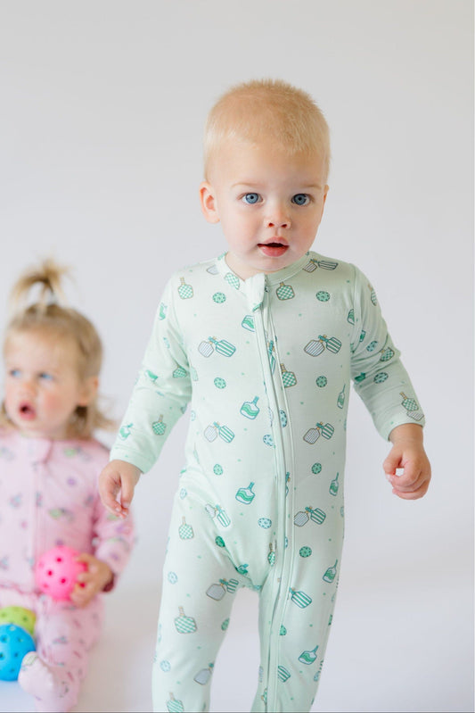 Paddle Pals Bamboo Footie-Mint