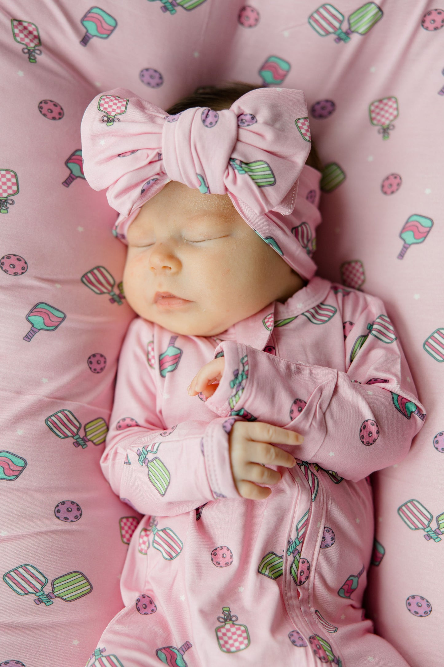 Paddle Pals Bamboo Footie- Pink