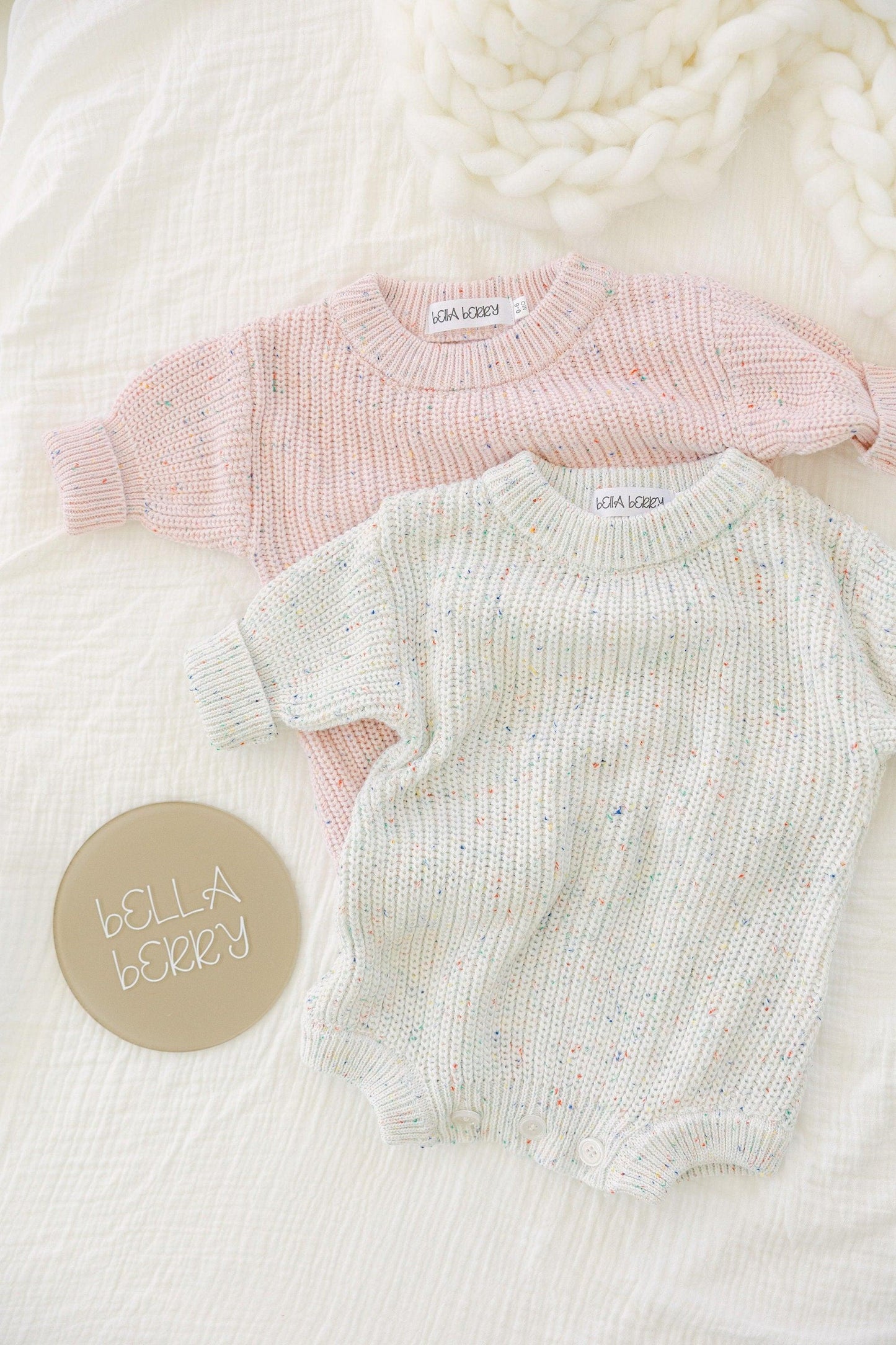 Knitted Sweater Romper - BellaBerryDesigns