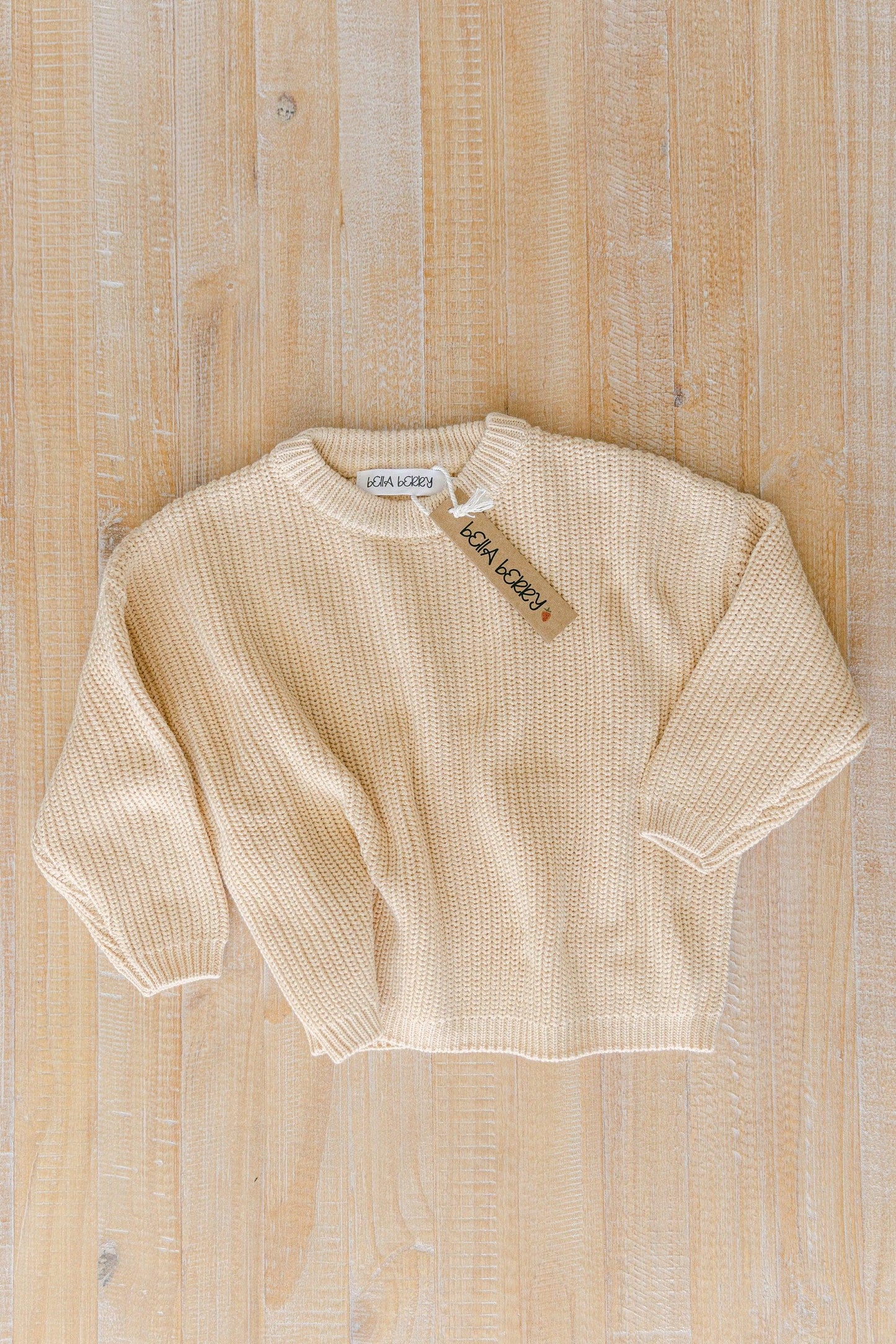 Knitted Crewneck Sweater with Shorts and Bow - BellaBerryDesigns