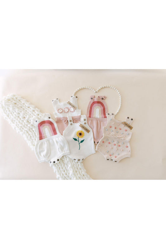 Cotton Knitted Romper - BellaBerryDesigns