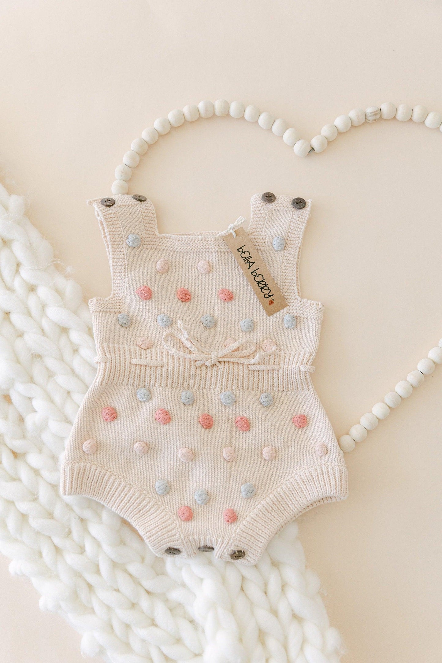 Cotton Knitted Romper - BellaBerryDesigns