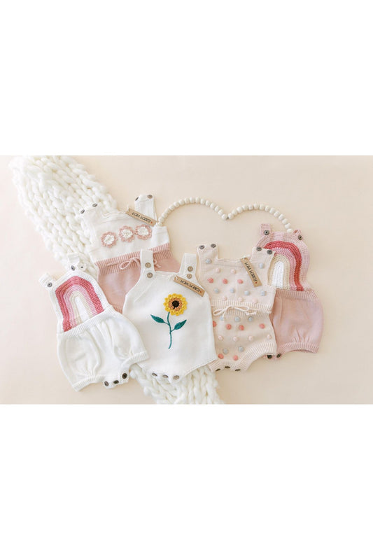 Cotton Knitted Romper - BellaBerryDesigns