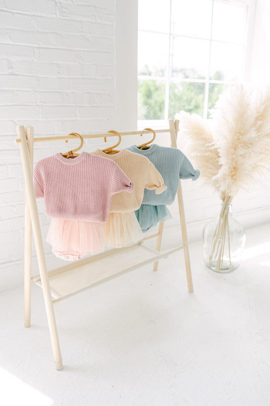 Baby Girl 2 Piece Bubble Tutu and Sweater Outfit | Baby Girl Tutu Onesie and Sweater | 2 Piece Summer to Fall Outfit for Baby Girls