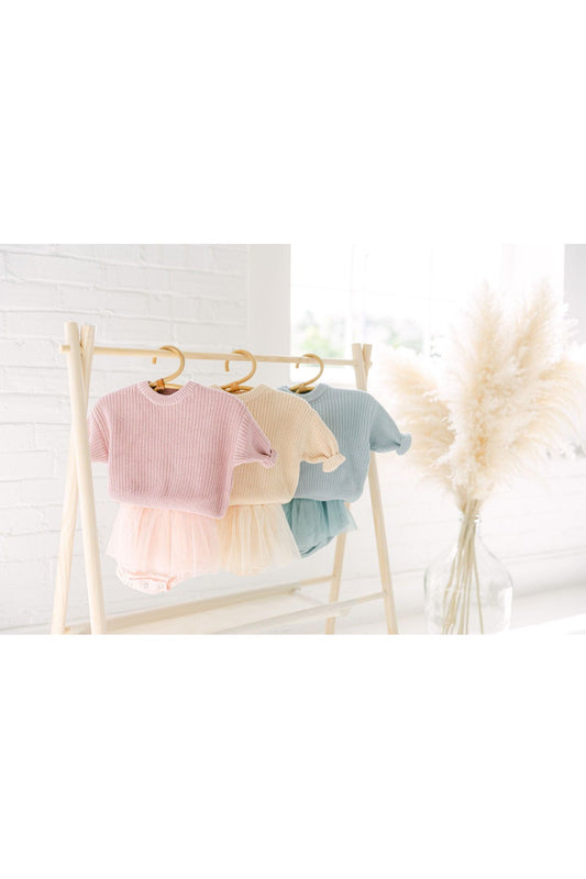 Baby Girl 2 Piece Bubble Tutu and Sweater Outfit | Baby Girl Tutu Onesie and Sweater | 2 Piece Summer to Fall Outfit for Baby Girls