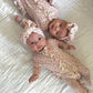 Pink Blossom Ruffled Footie