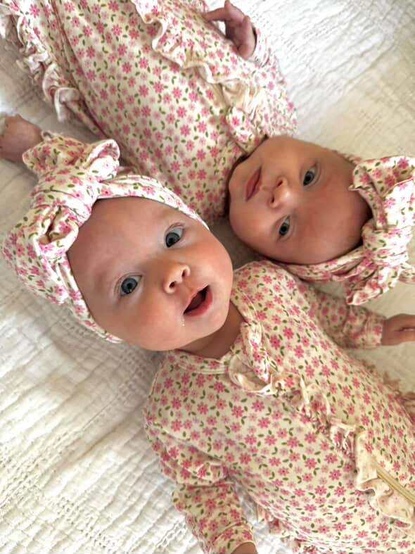 Pink Blossom Double Knot Bow