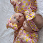 Pink Lemonade Ruffled Footie