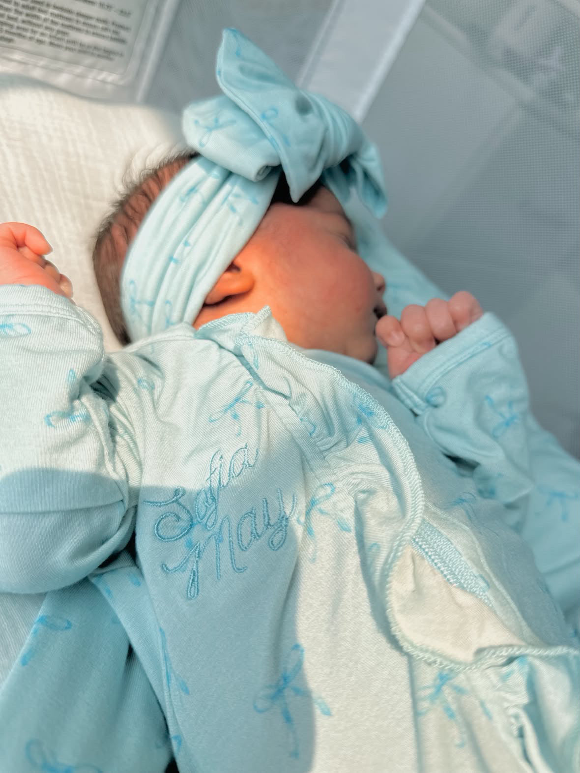 Personalized Bamboo Ruffled Footie