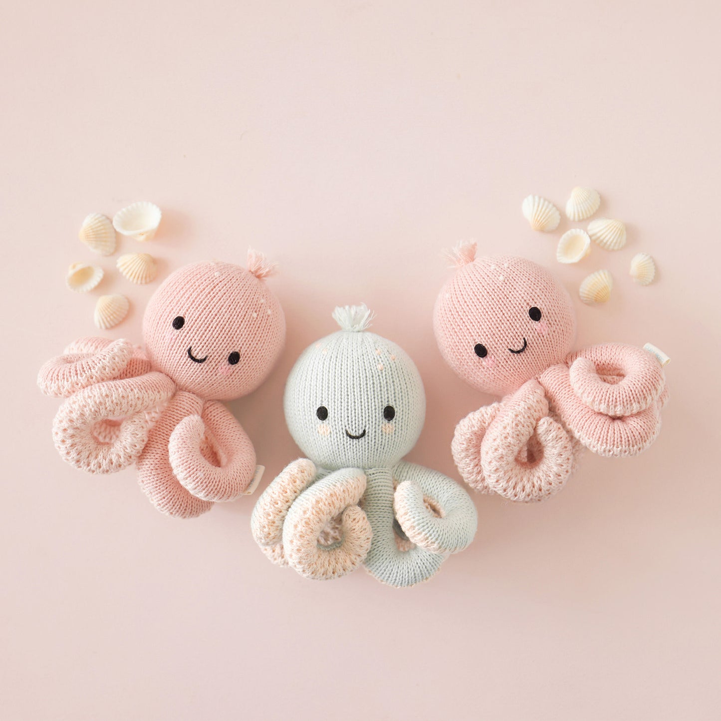 Baby octopus (soft coral pink)