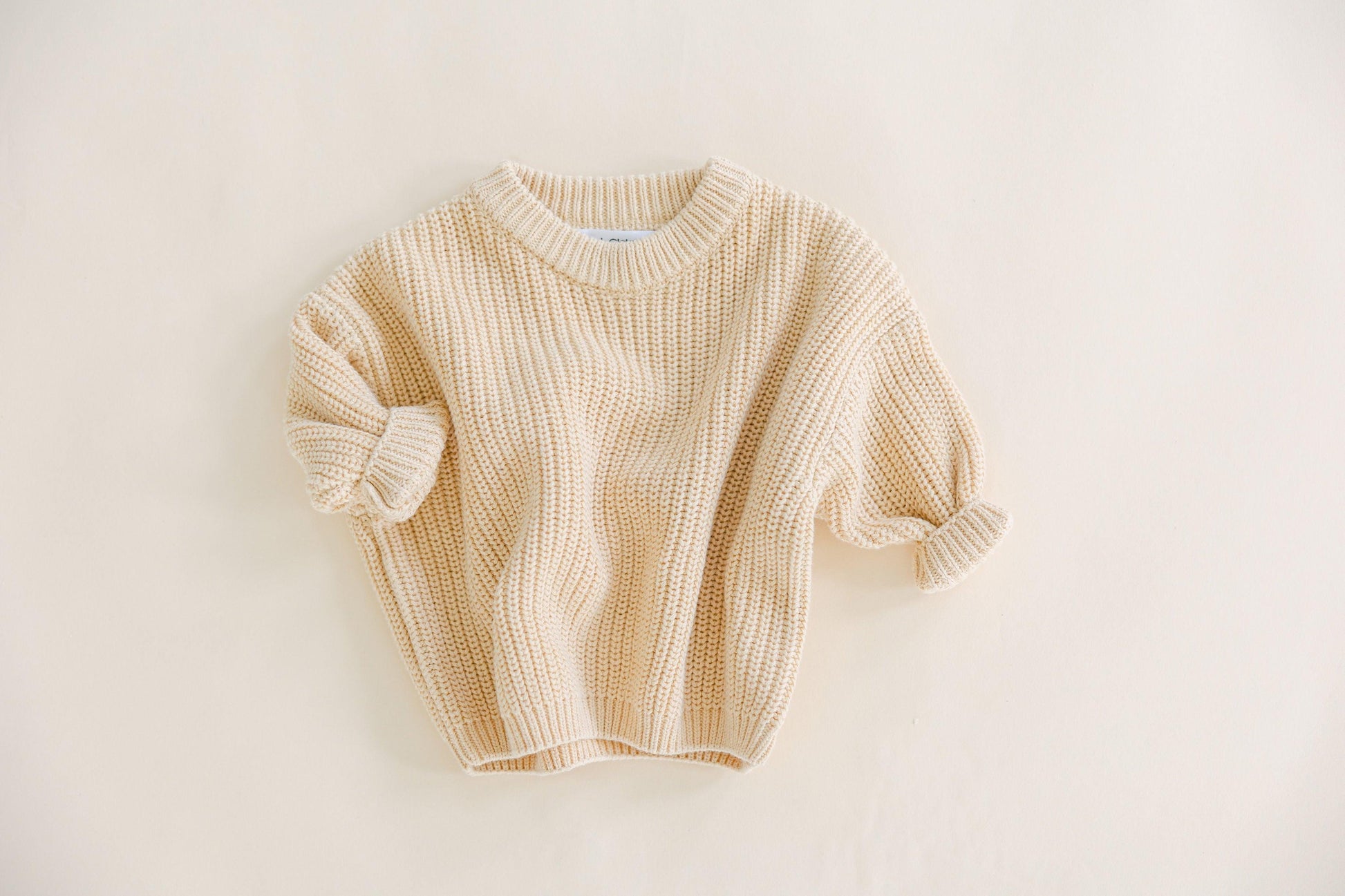 Chunky Knit Crewneck Sweater - BellaBerryDesigns