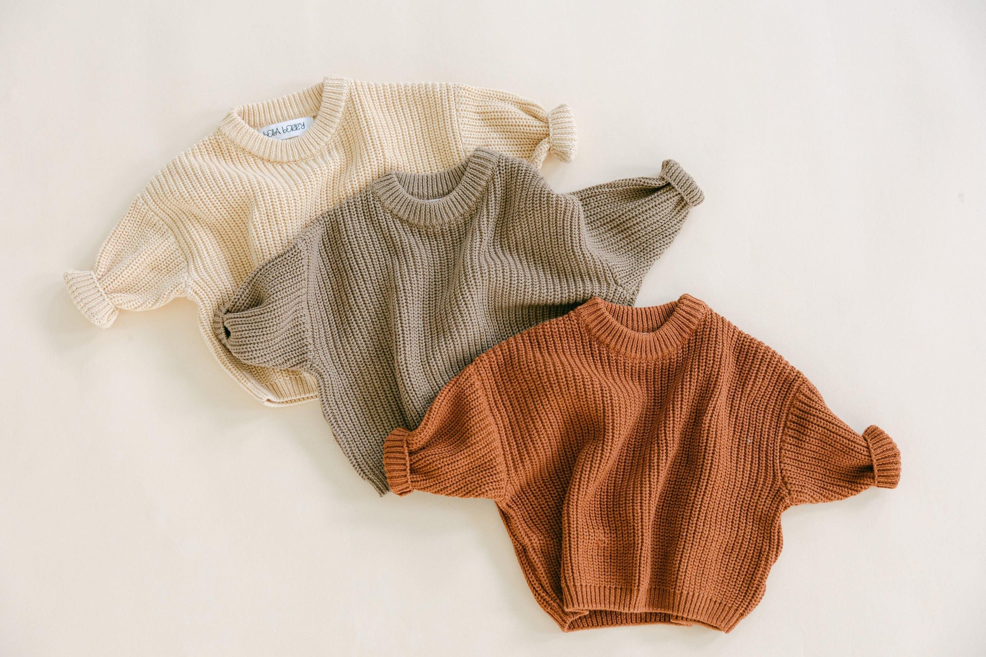 Chunky Knit Crewneck Sweater - BellaBerryDesigns