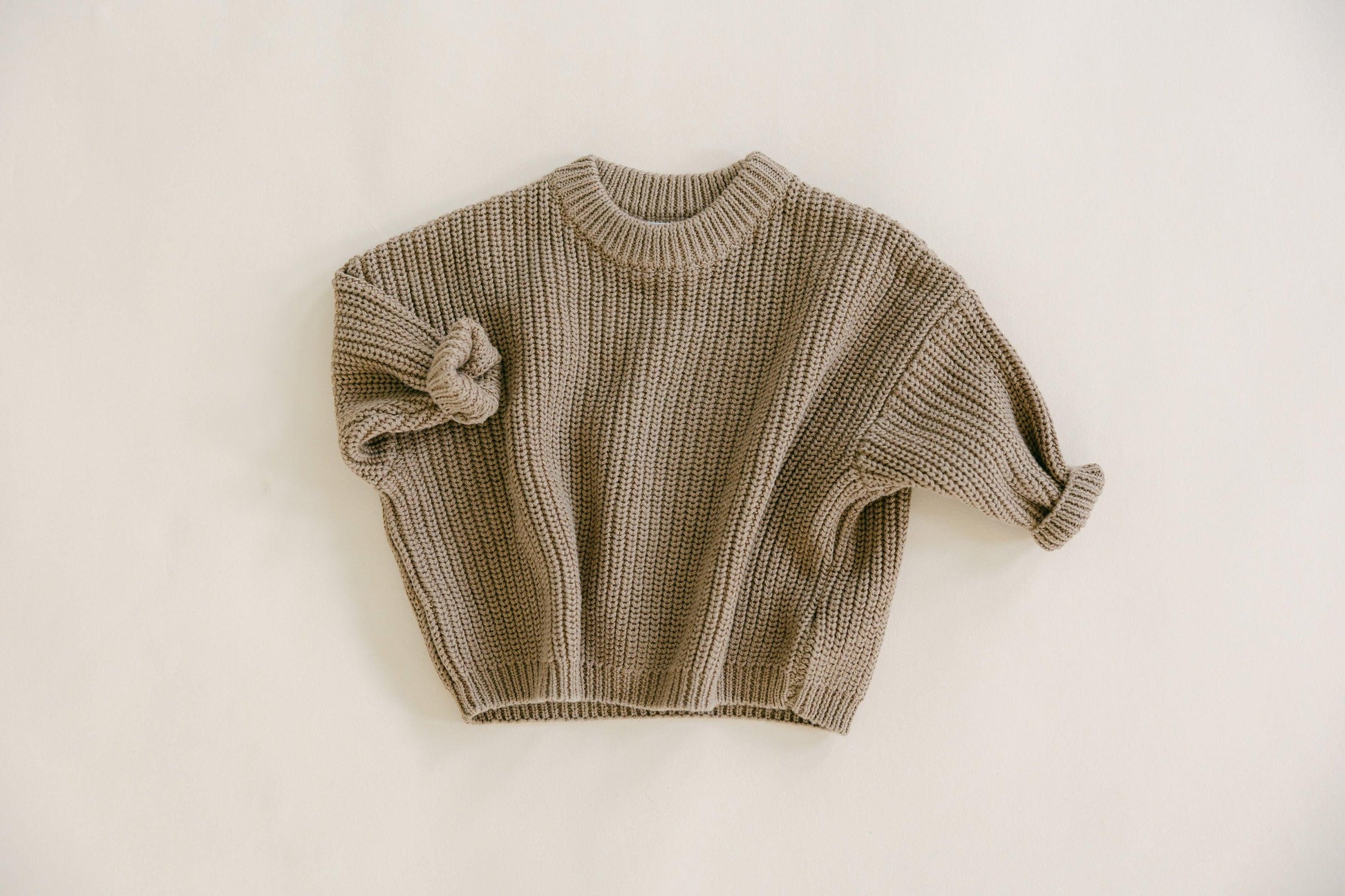 Chunky Knit Crewneck Sweater - BellaBerryDesigns