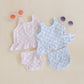 Organic Cotton Checkered Baby Girl Set