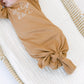 Organic Cotton Personalized Knotted Gown with Hat - BellaBerryDesigns