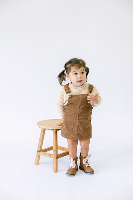 Corduroy Overall Dress - BellaBerryDesigns