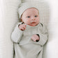 Personalized Organic Cotton Knotted Gown with Hat
