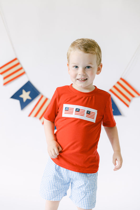 Boys' American Flag Two Piece Outfit