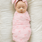 Blush & Bows Swaddle | Blanket