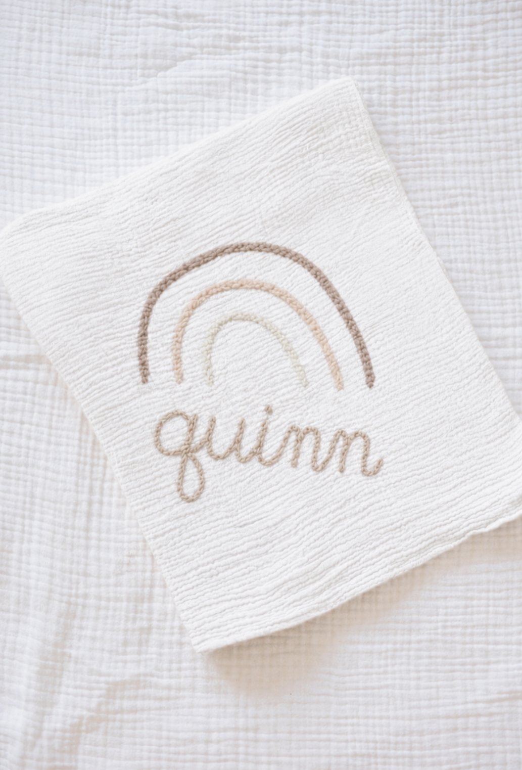 Hand Stitched Muslin Swaddle Blanket