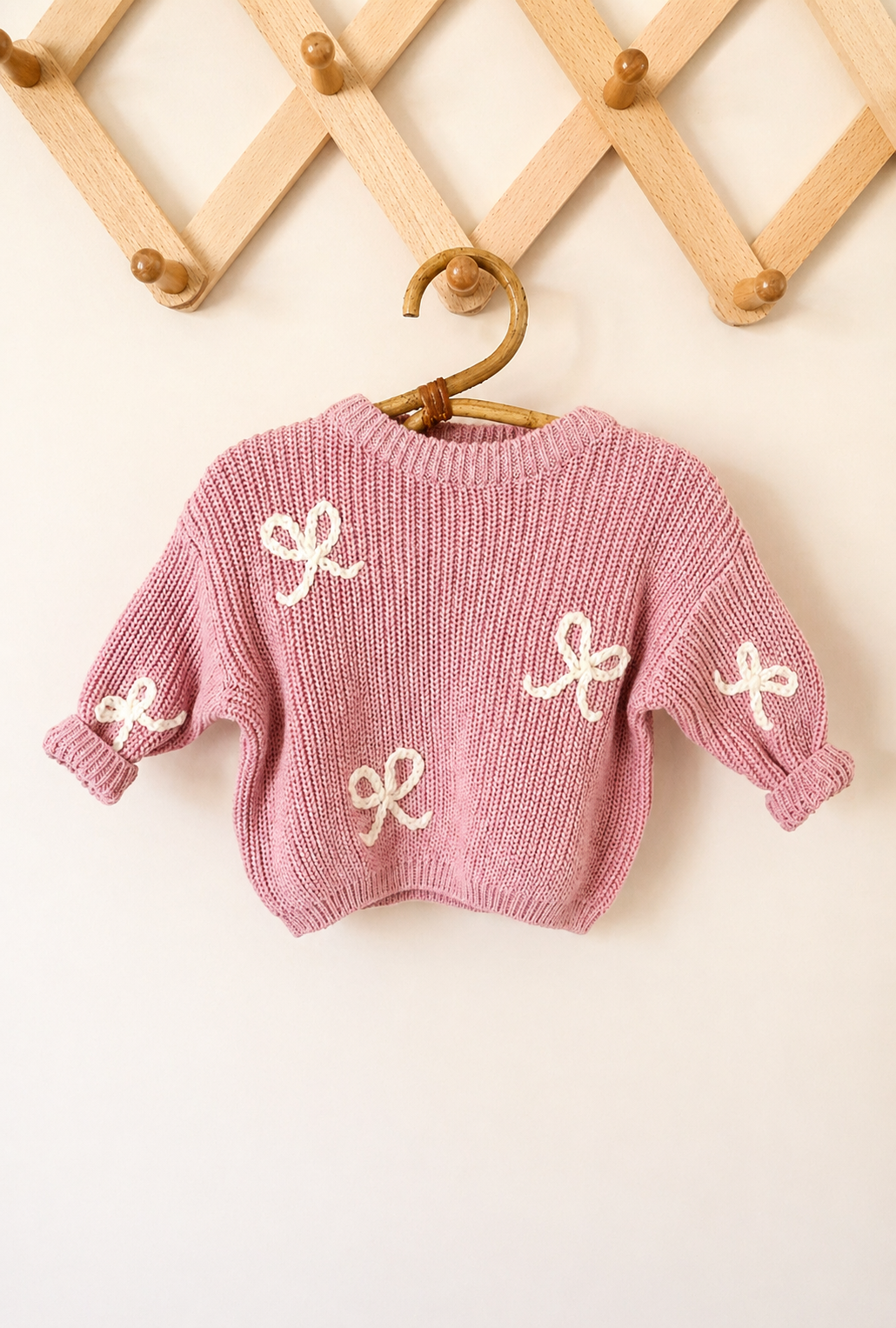 Hand Stitched Chunky Knit Sweater