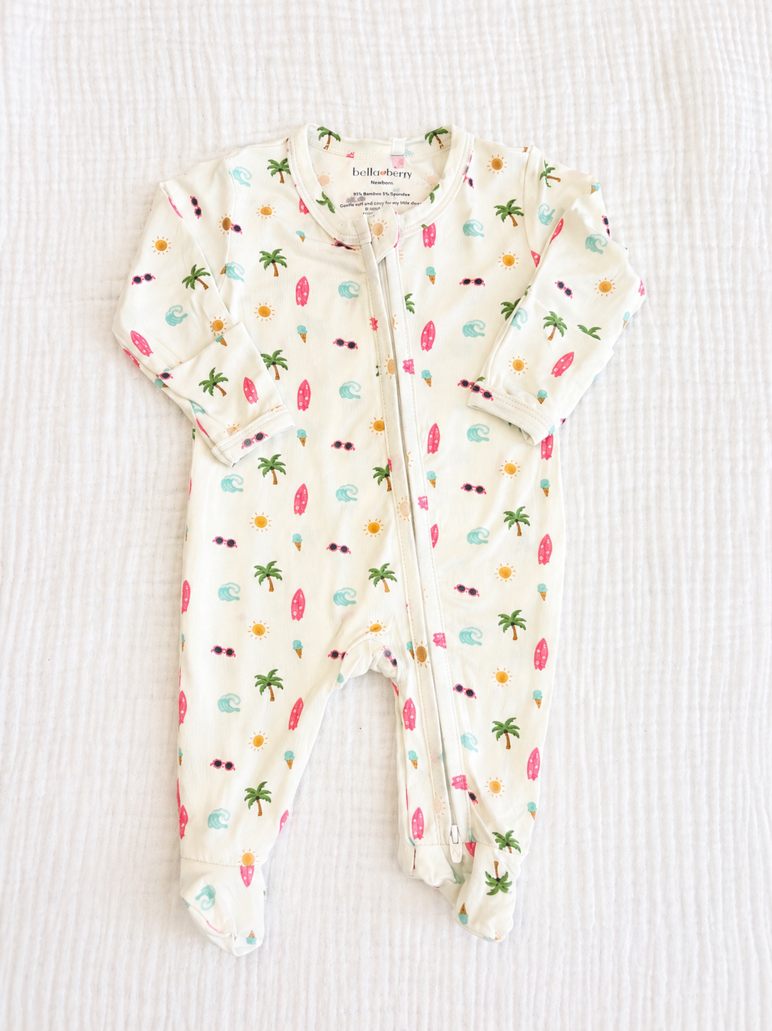 Coastal Cutie Bamboo Footie