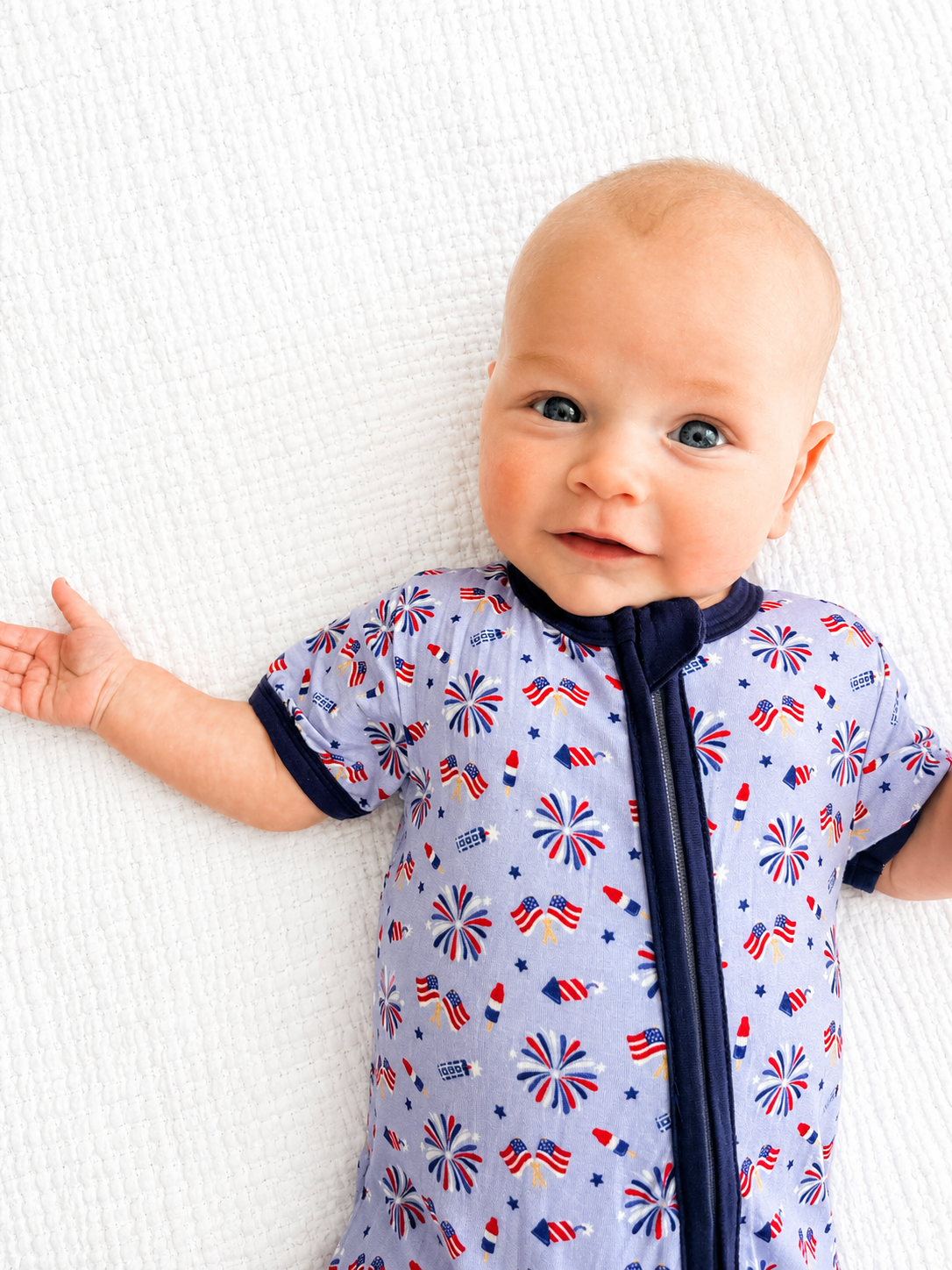 Tiny Firecracker Bamboo Romper