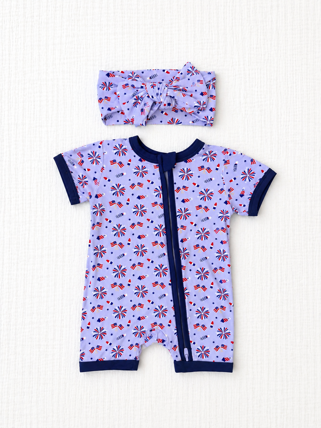 Tiny Firecracker Double Knot Bow