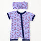Tiny Firecracker Bamboo Romper