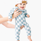 Organic Cotton Checkered Romper